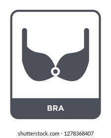 bra icon vector on white background, bra trendy filled icons from Brazilia collection, bra vector illustration
