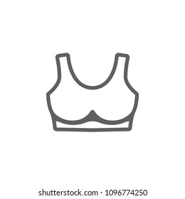 Bra icon vector in trendy flat style isolated on white background