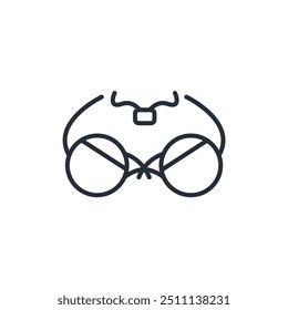 Icono de sujetador. Vector. Movimiento editable. signo de estilo lineal para uso Diseño web, logotipo. Ilustración de símbolo.