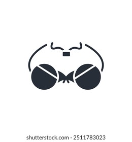 Bra icon. vector.Editable stroke.linear style sign for use web design,logo.Symbol illustration.