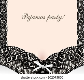 Bra with lace abstract background.