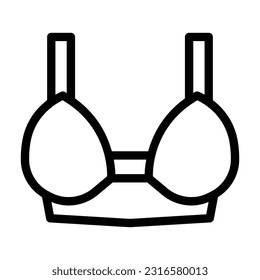 bra line icon illustration vector graphic