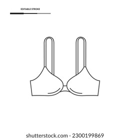 Bra Line Icon Vector Design.
