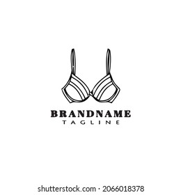 bra logo cartoon icon template black modern vector illustration
