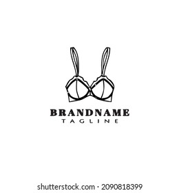 bra logo cartoon icon template black modern isolated illustration