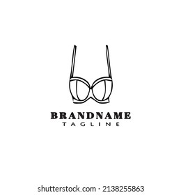 icono del logotipo de sujetador plantilla de icono de dibujos animados modelo de vector aislado plano moderno