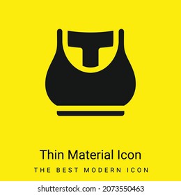 Bra minimal bright yellow material icon