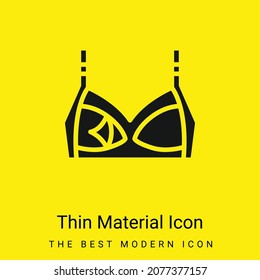 Bra minimal bright yellow material icon
