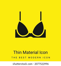 Bra minimal bright yellow material icon