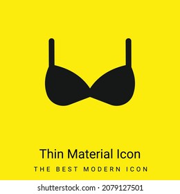 Bra minimal bright yellow material icon