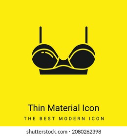 Bra minimal bright yellow material icon