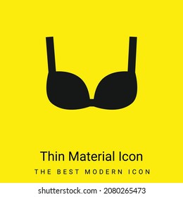 Bra minimal bright yellow material icon