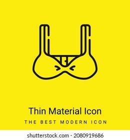 Bra minimal bright yellow material icon