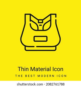 Bra minimal bright yellow material icon