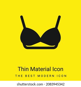Bra minimal bright yellow material icon
