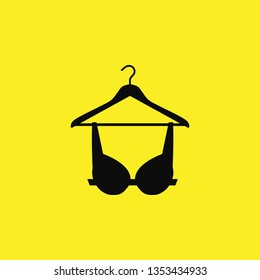 bra on hanger icon vector