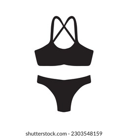 icono de sujetador y pantie, mejor icono plano vector.