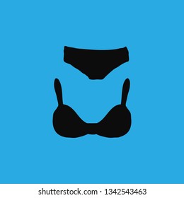 bra panties icon vector