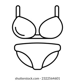 Bra with pentie, icon of ladies undergarments 