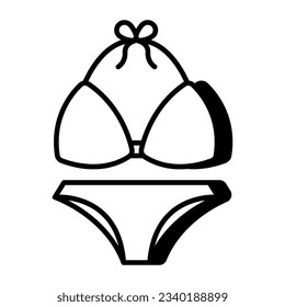 Bra with pentie, icon of ladies undergarments 