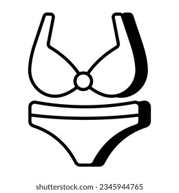 Bra with pentie, icon of ladies undergarments 