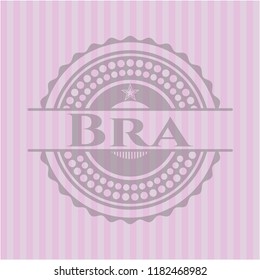 Bra pink emblem