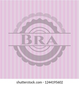 Bra realistic pink emblem
