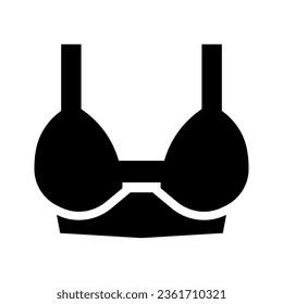 bra solid icon illustration vector graphic