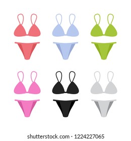 Bra thong flat icon. You can be used bra thong icon for several purposes like: websites, UI, UX, print templates, presentation templates, info-graphics, web and mobile phone apps.