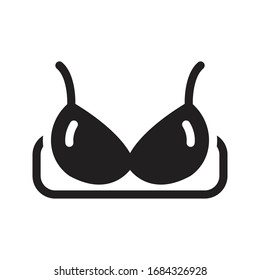 bra vector glyph flat icon 