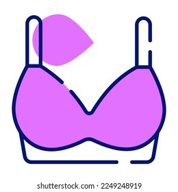 Bra vector icon design, ladies undergarments