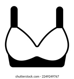 Bra vector icon design, ladies undergarments