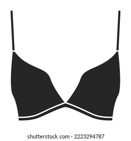 Bra vector icon. Outline vector icon isolated on white background bra.