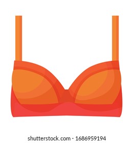 Bra vector icon.Cartoon vector icon isolated on white background bra.