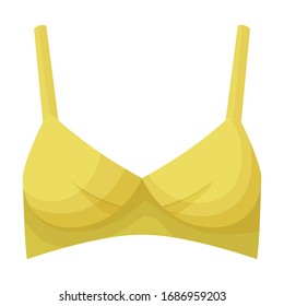 Bra vector icon.Cartoon vector icon isolated on white background bra.