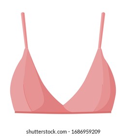 Bra vector icon.Cartoon vector icon isolated on white background bra.