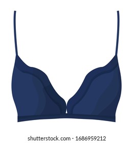 Icono vectorial Bra.Icono vectorial de caricatura aislado en barra de fondo blanco.