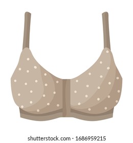 Bra vector icon.Cartoon vector icon isolated on white background bra.