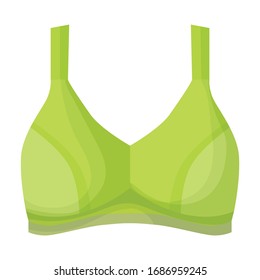 Bra vector icon.Cartoon vector icon isolated on white background bra.