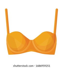 Bra vector icon.Cartoon vector icon isolated on white background bra.