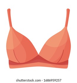 Bra vector icon.Cartoon vector icon isolated on white background bra.