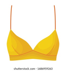 Bra vector icon.Cartoon vector icon isolated on white background bra.