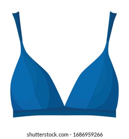 Icono vectorial Bra.Icono vectorial de caricatura aislado en barra de fondo blanco.