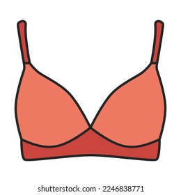 Bra vector icon.Color vector icon isolated on white background bra.