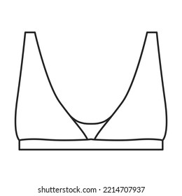 Icono de vector de borde.Icono de vector de contorno aislado en barra de fondo blanca.