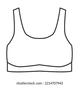 Icono de vector de borde.Icono de vector de contorno aislado en barra de fondo blanca.