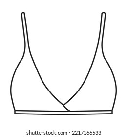 Icono de vector de borde.Icono de vector de contorno aislado en barra de fondo blanca.