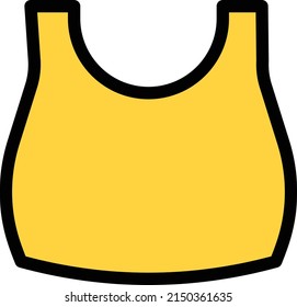 ilustración de bra Vector en un fondo transparente. Símbolos de calidad premium. Icono vectorial de trazo para el concepto y diseño gráfico.
