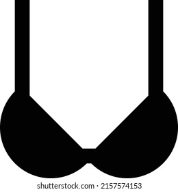 Bra Vector illustration on a transparent background.Premium quality symbols.Glyphs vector icon for concept and graphic design.