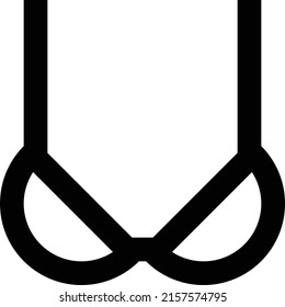 Bra Vector illustration on a transparent background.Premium quality symmbols.Stroke vector icon for concept and graphic design.